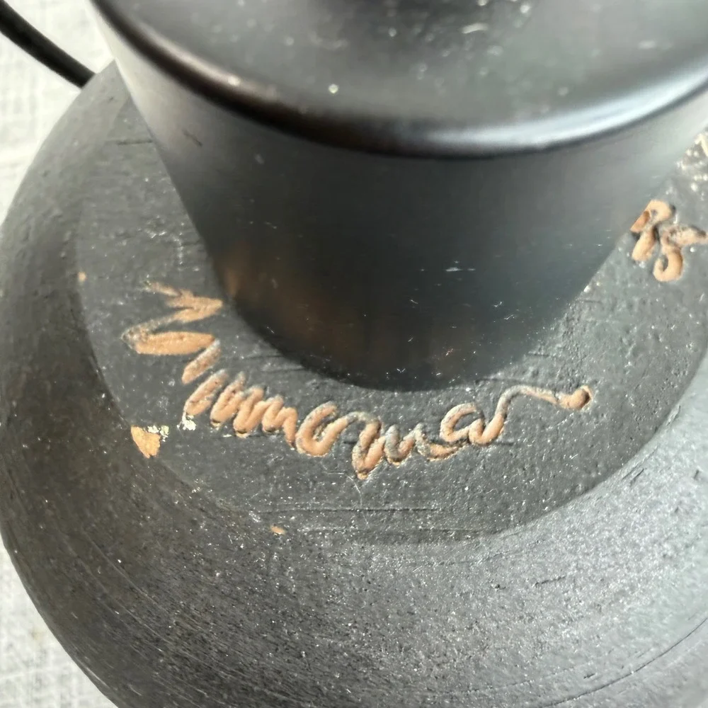 Handmade Ceramic Pendant Light Clay Southwestern Desert Woodruff‎ Black